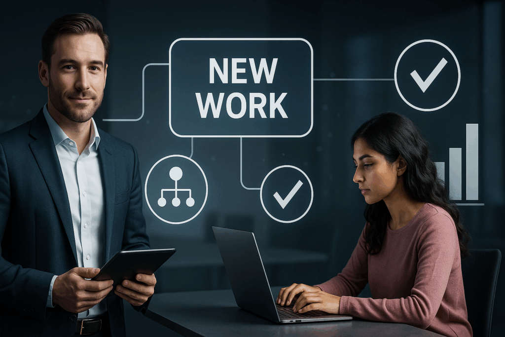 Berufsleute im Gespräch über New-Work-Konzepte und Digitalisierung